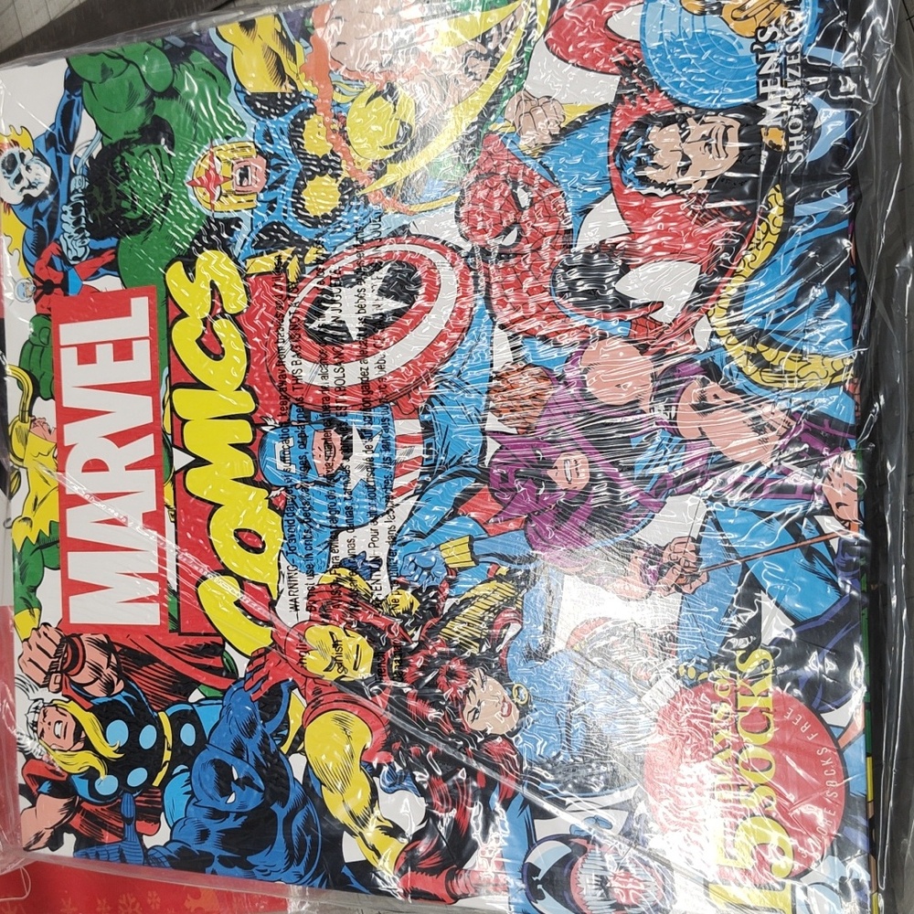 Marvel 15 Days of Socks Set ,Men's 6-12, Still In Plastic